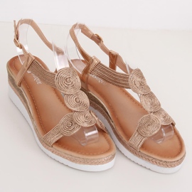 Champagne naisten sandaalit L6628 Champagne monivärinen 1