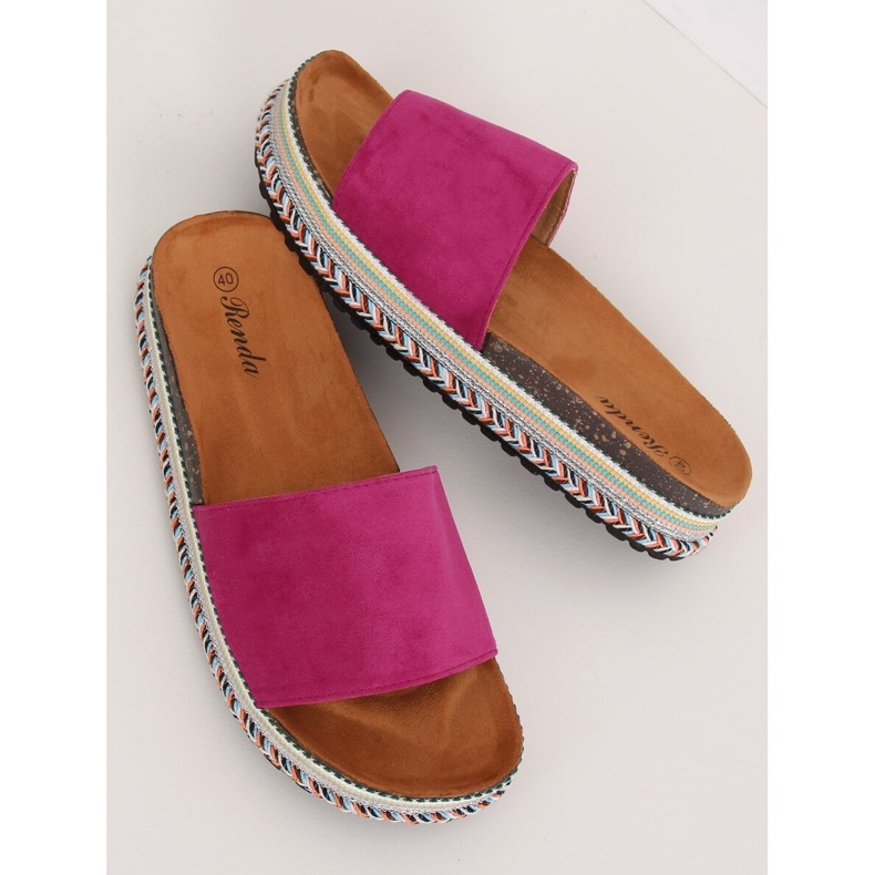 Violetit naisten tossut BQ-50 Rose Red violetti 1