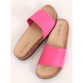 Vaaleanpunaiset G-572 Fuscha-korkkipohjalliset tossut vaaleanpunainen 1