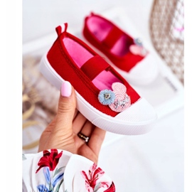 PL1 Lasten punaiset Estienne -tarratossut punainen 1