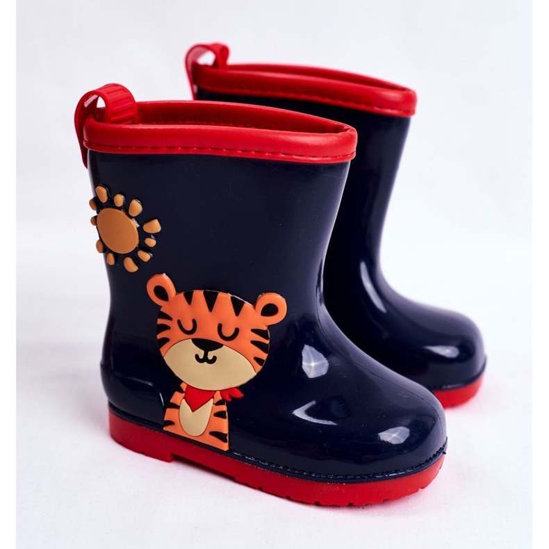 Lasten kumiset sadesaappaat Navy Blue Tigger tummansininen 1