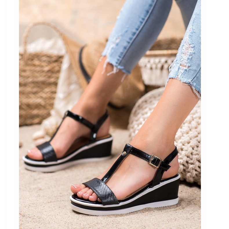 SHELOVET Mustat kiilat Eco -nahkaa 2