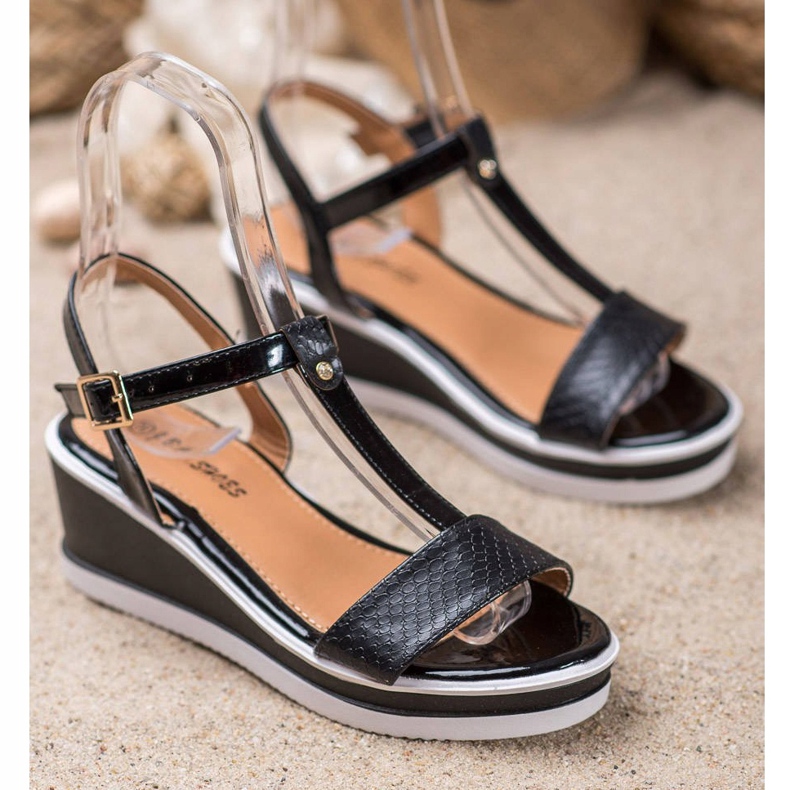 SHELOVET Mustat kiilat Eco -nahkaa 1