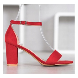 Anesia Paris Korkeakorkoiset sandaalit punainen 2