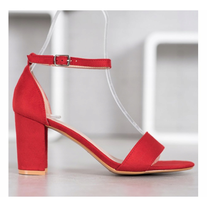 Anesia Paris Korkeakorkoiset sandaalit punainen 2