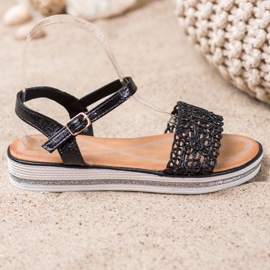 Renda Sandaalit alustalla musta 2