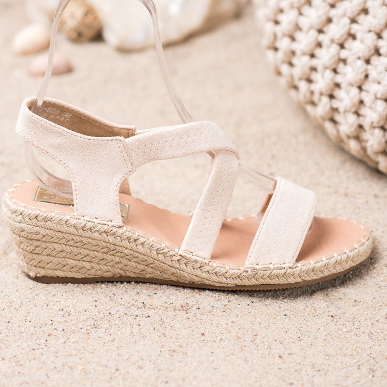 Renda Suede Espadrilles Sandaalit ruskea 2