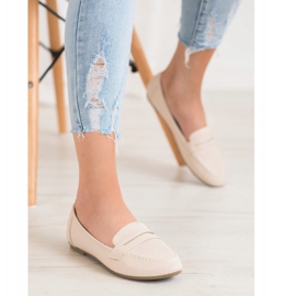 Diamantique Beige Loaferit Eco -nahkaa 1