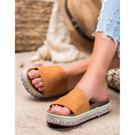 Renda Tossut alustalla ruskea 2