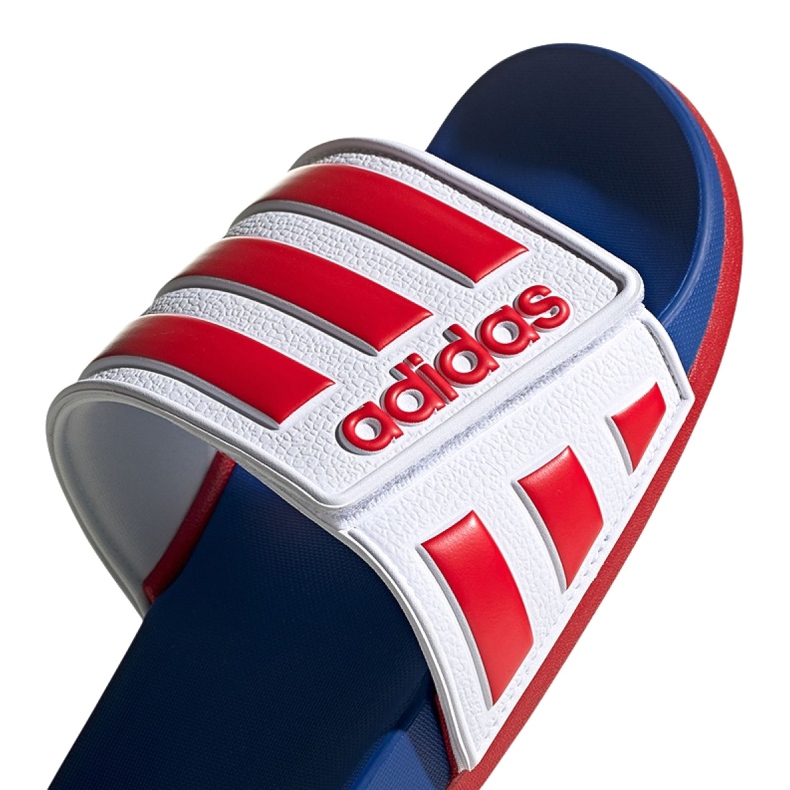 Adidas Adilette Comfort Adj M EG1346 -tossut valkoinen punainen sininen 3