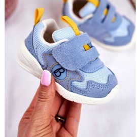 Apawwa Urheilu Lasten kengät Velcro Suede Blue Malbred sininen 1