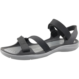 Crocs Swiftwater -hihnasandaali W 204804-001 musta harmaa 1