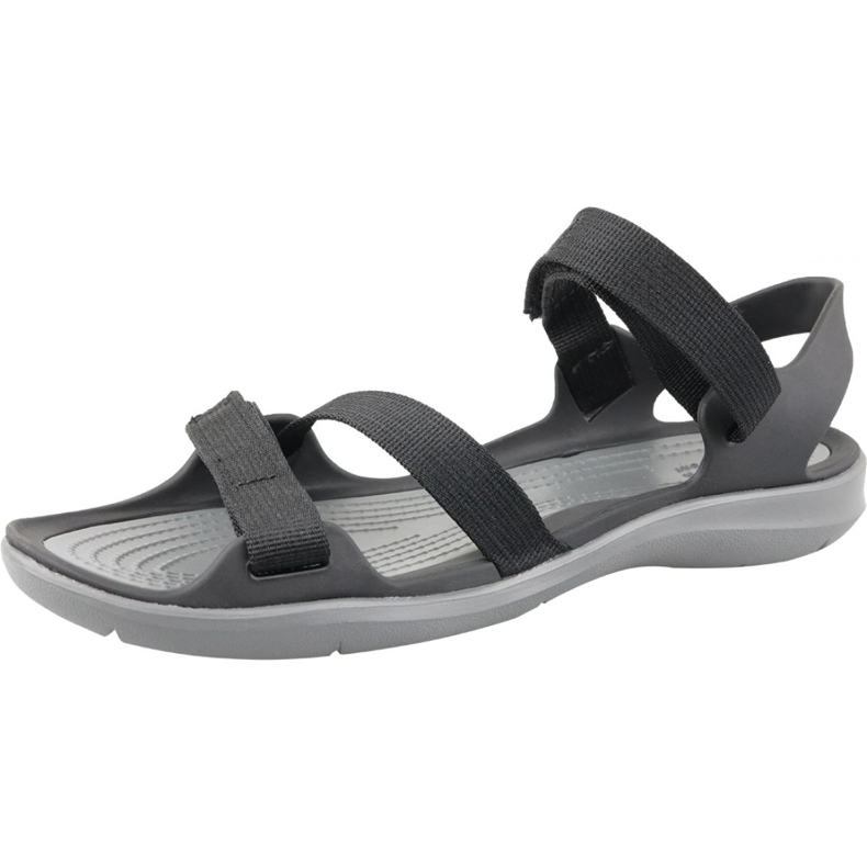 Crocs Swiftwater -hihnasandaali W 204804-001 musta harmaa 1