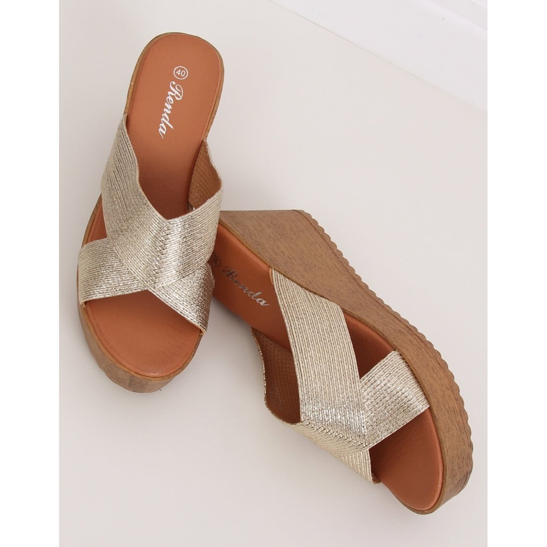 Kultaiset kiilatossut 10-235 Kulta kultainen 1