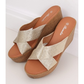 Kultaiset kiilatossut 10-235 Kulta kultainen 2