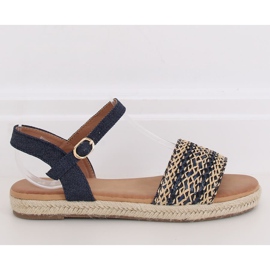 Naisten sandaalit espadrilles navy blue WH933 Denim Blue laivastonsininen 1