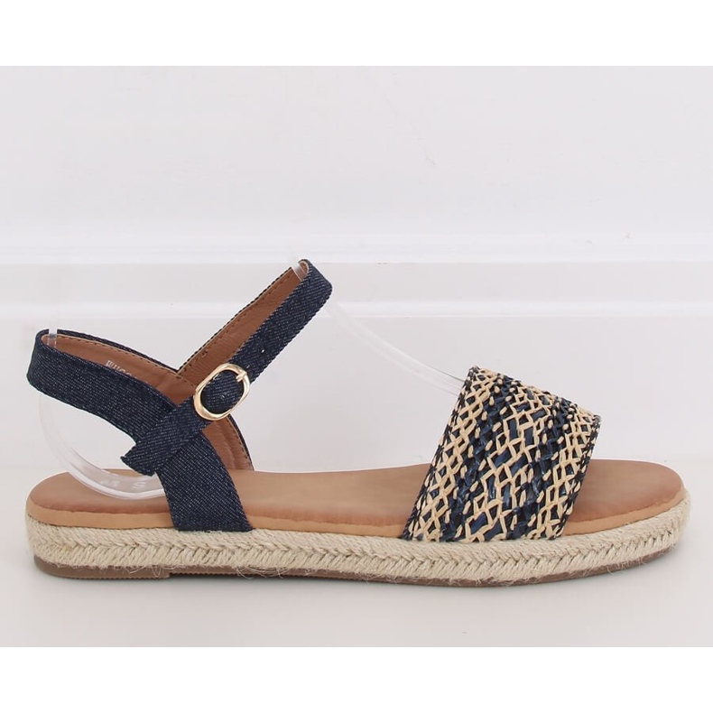 Naisten sandaalit espadrilles navy blue WH933 Denim Blue laivastonsininen 1