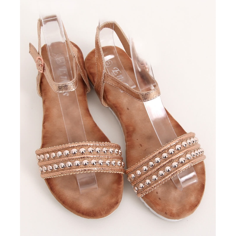 Champagne naisten sandaalit HT-68 Champagne monivärinen vaaleanpunainen 1