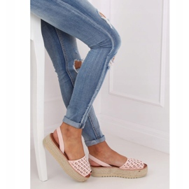 Sandaalit, espadrillot, vaaleanpunainen openwork WH931 Pinkki 2 Sandaalit, espadrillot, vaaleanpunainen openwork WH931 Pinkki 2