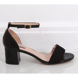 Mustat korkokengät sandaalit 8160 Musta 1