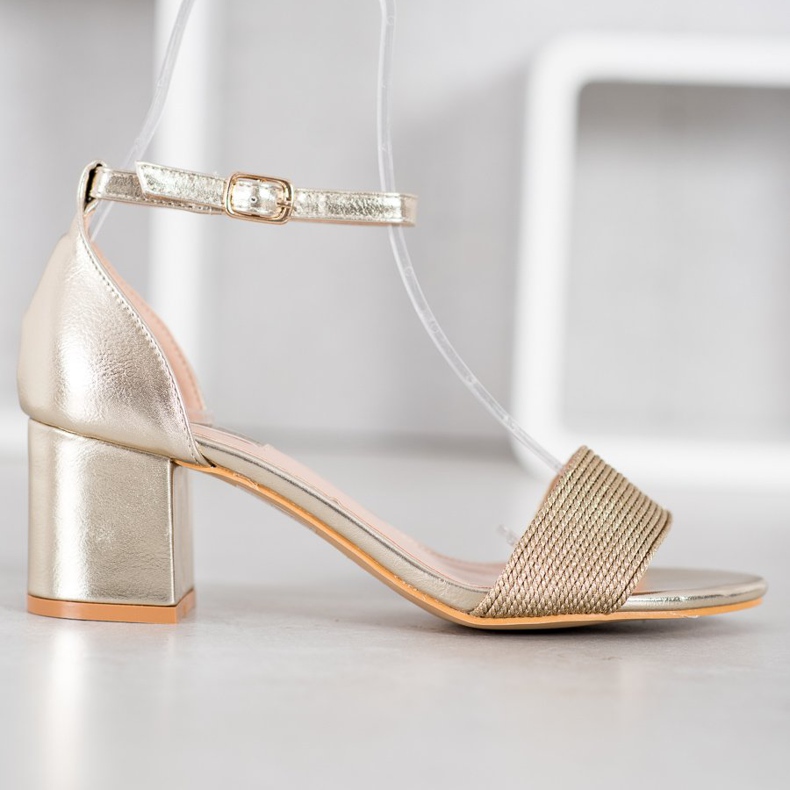 Nio Nio Tyylikkäät sandaalit baarissa keltainen 2