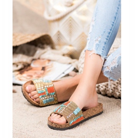 Bona Tossut helmillä monivärinen 2