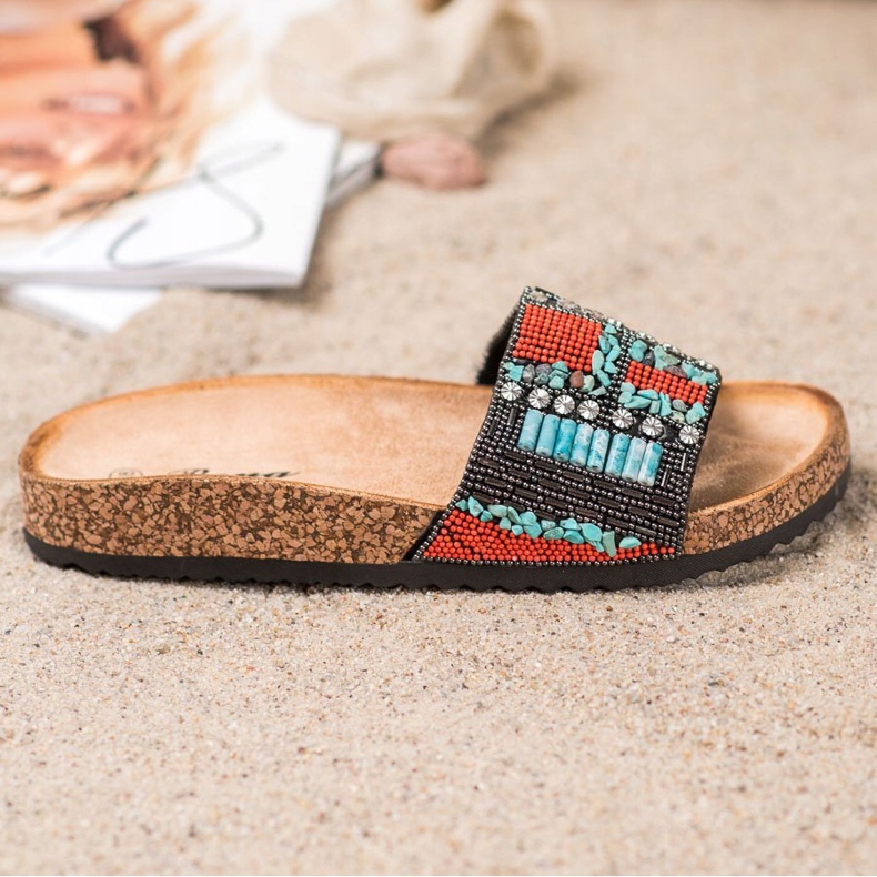 Bona Tossut helmillä monivärinen 2