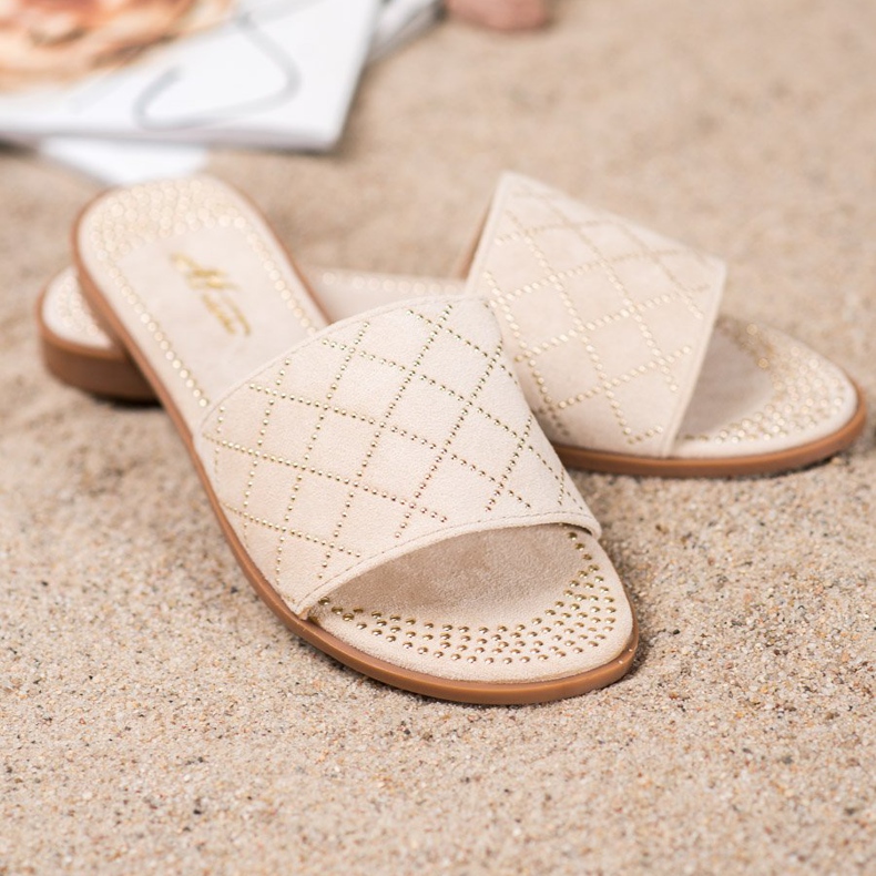 SHELOVET Tyylikkäät mokkanahkatossut ruskea 2