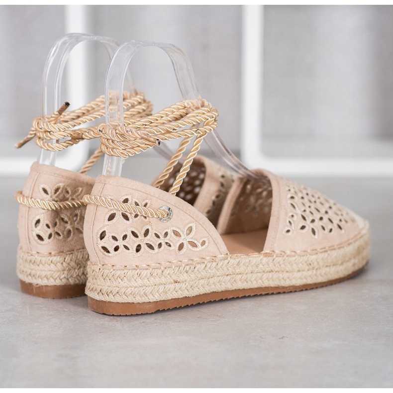 Bella Star Sidotut espadrillit alustalla beige 1