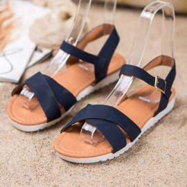 SHELOVET Mukavat tekstiilisandaalit sininen 1