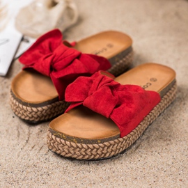 Comer Tossut korkealla alustalla punainen 1