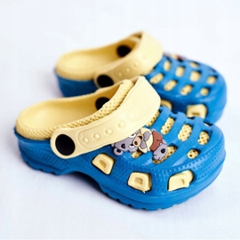 Giolan Lasten vaahtotossut Kroks Small Koala sininen keltainen 1