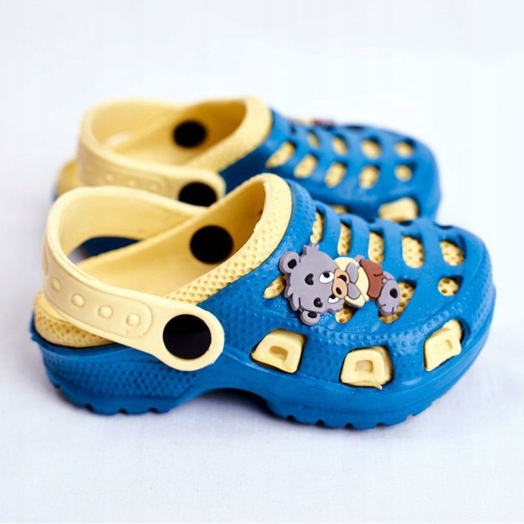 Giolan Lasten vaahtotossut Kroks Small Koala sininen keltainen 2