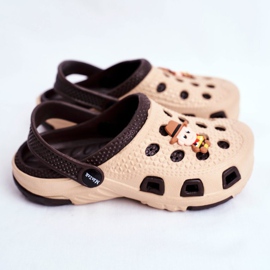 Giolan Lasten ruskea vaahto Crocs Brown Cowboy -tossut 2