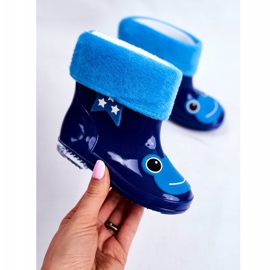 Lasten tummansiniset Frog -kumiset galoshes tummansininen sininen 2