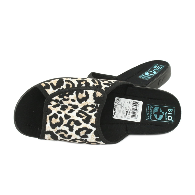 Adanex 13795 panther naisten tossut beige musta 4