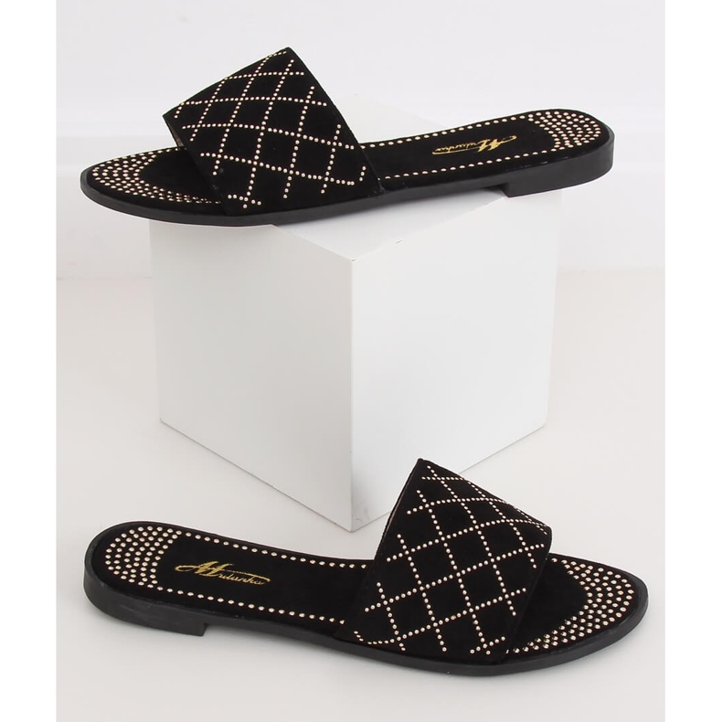 Mustat naisten mustat tossut Q-85 Black 2