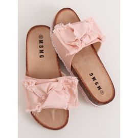 Vaaleanpunaiset naisten vaaleanpunaiset tossut WS9023 Pink vaaleanpunainen 1