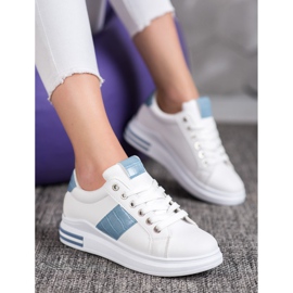 Weide Urheilukengät, joissa on siniset lisäosat valkoinen sininen 1