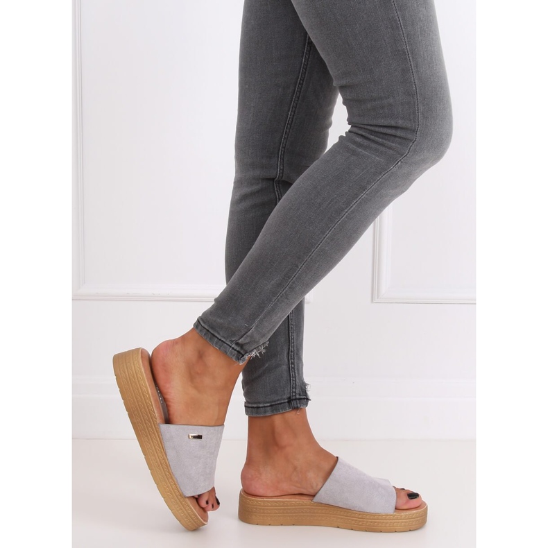 Harmaa Naisten harmaat tohvelit G-576 Harmaa 2