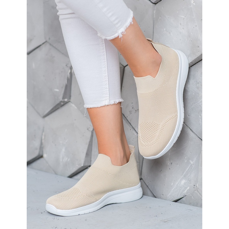 SHELOVET Slip-on lenkkarit beige 1