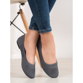 BAOLIKANG Harmaat openwork -ballerinat 1