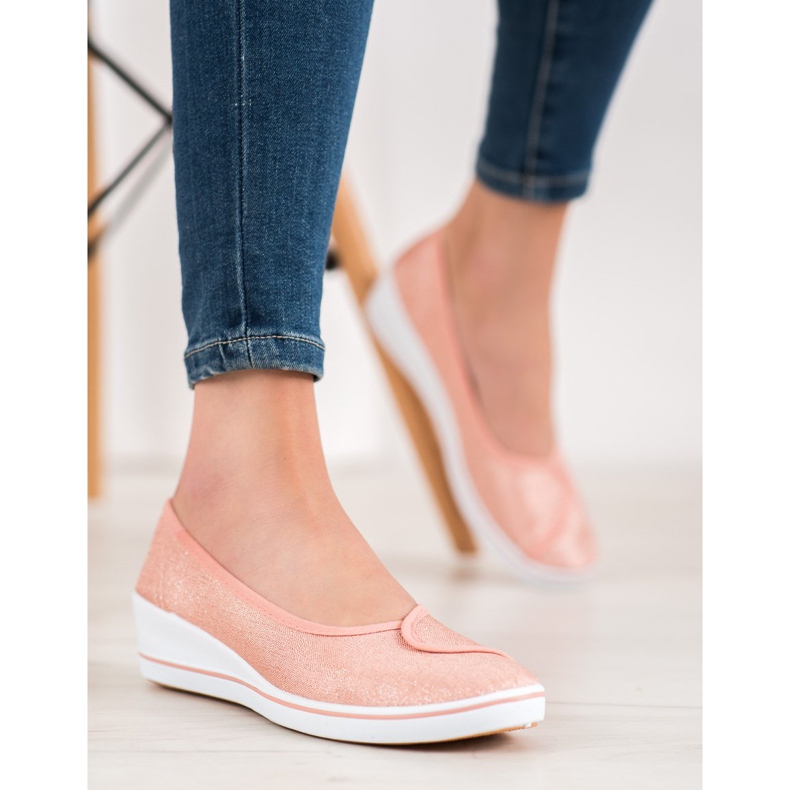Comer Ballerinat glitterillä vaaleanpunainen 1