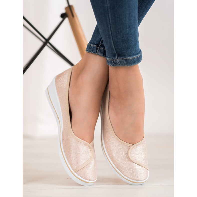 Comer Ballerinat glitterillä ruskea keltainen 1