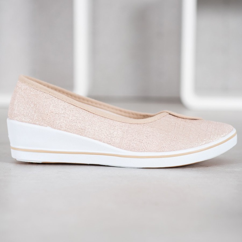 Comer Ballerinat glitterillä ruskea keltainen 2