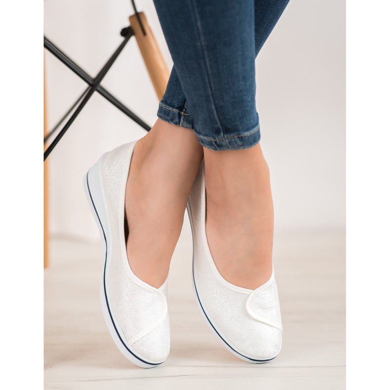 Comer Ballerinat glitterillä valkoinen 2
