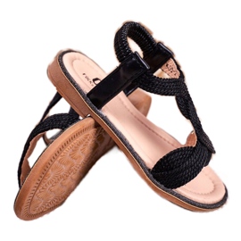 FRROCK Lasten mustat Lamado -sandaalit 3