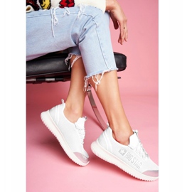 Naisten urheilukengät Big Star White FF274A410 valkoinen harmaa 2