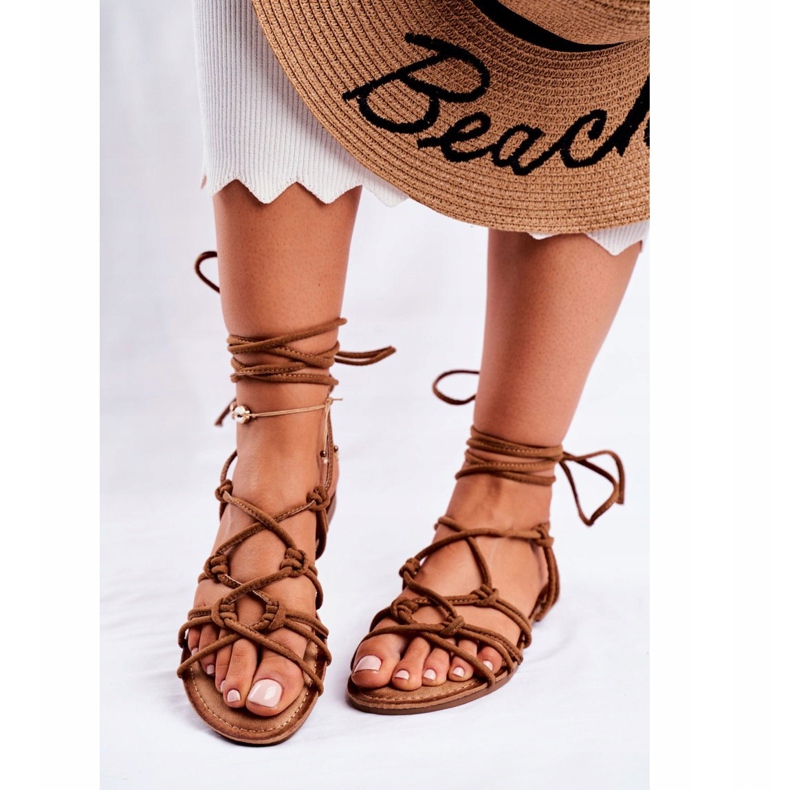 PS1 Naisten sandaalit sidottu Camel Negros ruskea 2 PS1 Naisten sandaalit sidottu Camel Negros ruskea 2