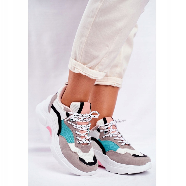 PS1 Naisten urheilukengät Tennarit Valkoinen ja vihreä Mindanao musta vaaleanpunainen harmaa 1